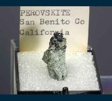T-074 Perovskite with Andradite (var. Topazolite) from Dallas Gem Mine area, New Idria District, Diablo Range, San Benito Co., California, USA