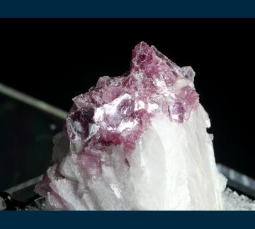 T-099 Pink Musovite on Albite from Harding Mine (Harding pegmatite), Picuris District, Taos Co., New Mexico, USA