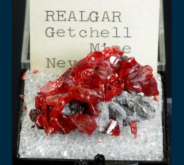 T-116 Realgar from Getchell Mine, Adam Peak, Potosi District, Osgood Mts., Humboldt Co., Nevada, USA