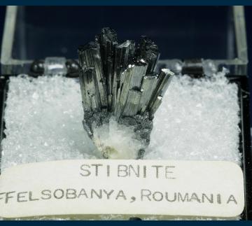 T-323 Stibnite from Baia Sprie (Felsobanya), Maramures Co., Romania
