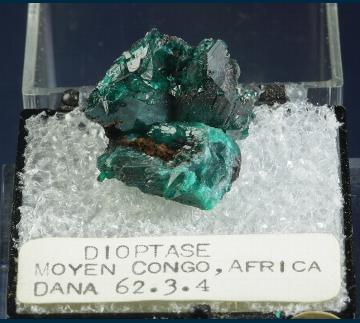 T-209 Dioptase from Reneville area, Kindanba District, Pool Department, Republic of Congo (Brazzaville), Africa