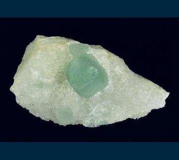 CES-02 Fluorite on Quartz from Xiefang Mine, Ruijin Co., Ganzhou Prefecture, Jiangxi Province, China 