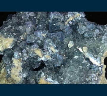 F129B Fluorite with Barite from Royal Flush Mine, Garden Spring Canyon, Bingham, Hansonburg District, Socorro Co., New Mexico, USA