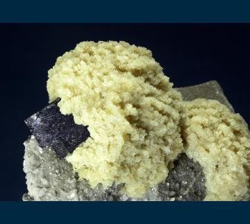 MMH-01 Barite (Strontian) and Fluorite on Dolomite from Elmwood Mine, Middle Tennessee District, Carthage, Smith County, Tennessee, USA