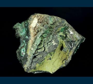 AZM-02 Malachite and Chrysocolla from Inspiration Mine, Globe-Miami District, near Globe, Gila County, Arizona, USA