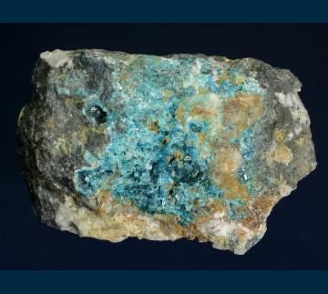 JL2-01 Caledonite from Reward Mine, Russ District, Inyo Co., California, USA