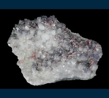 CRG-01 Fluorite and Rhodochrosite on Quartz from Wutong Mine (Wudong Mine), Liubao, Cangwu Co., Wuzhou Prefecture, Guangxi Zhuang A.R., China