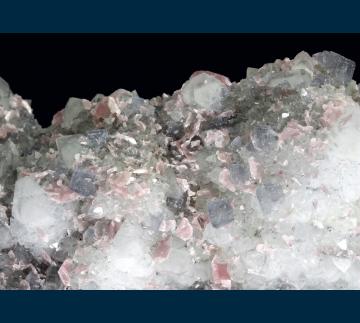 CRG-07 Fluorite and Rhodochrosite on Quartz from Wutong Mine (Wudong Mine), Liubao, Cangwu Co., Wuzhou Prefecture, Guangxi Zhuang A.R., China