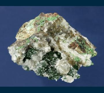 RG0782 Malachite with Calcite from Blue Star Mine, Saline Valley, Inyo County, California, USA