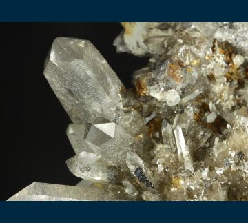 CL-14 Quartz with Anatase, Hematite from Chris Lehmann Anatase prospect, White Mts., Inyo County, California, USA