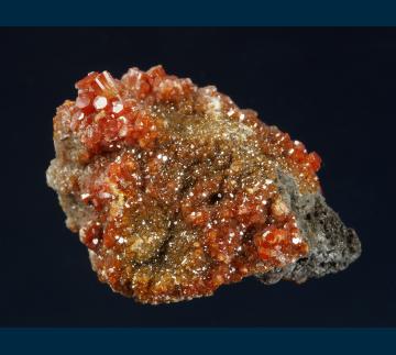 BG18-06 Vanadinite from North Geronimo Mine, Silver District, Trigo Mts., La Paz County, Arizona, USA