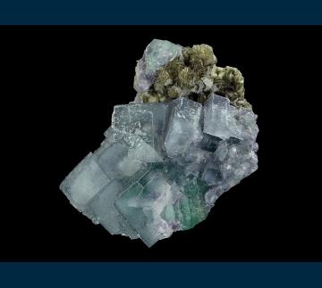 F422 Fluorite with mica from Xianghualing Mine, Chenzhou County, Hunan Province, China