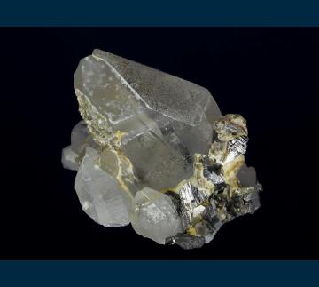 Q322 Quartz with Arsenopyrite from Yaogangxian Mine, Yizhang Co., Chenzhou Prefecture, Hunan, China