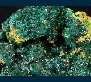 DDRC5 Dioptase with Mimetite from Mindouli District, Pool Dept., Republic of Congo