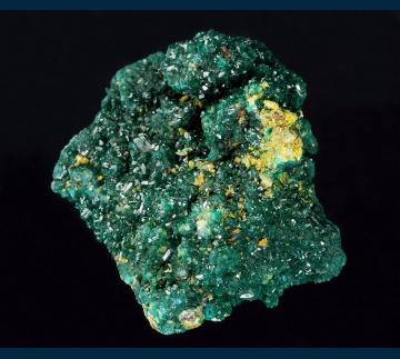 DDRC5 Dioptase with Mimetite from Mindouli District, Pool Dept., Republic of Congo