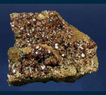 GR77 Andradite garnet with Hedenbergite and Quartz from Serifos Island, Cyclade Islands, Kyklades Prefecture, Aegean Islands Department, Greece