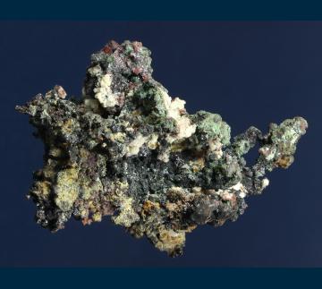 RM1 Cuprite on Copper from Ray Mine, Ray District, near Kearney, Dripping Springs Mts., Pinal County, Arizona, USA