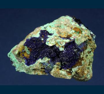 RM3 Azurite from Ray Mine, Ray District, near Kearney, Dripping Springs Mts., Pinal County, Arizona, USA