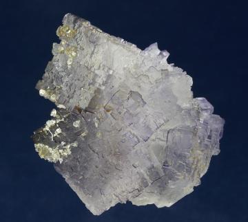 M22277 Fluorite with Calcite on Celestite from Mina el Tule, Melchor Múzquiz, Mun. de Melchor Múzquiz, Coahuila, Mexico