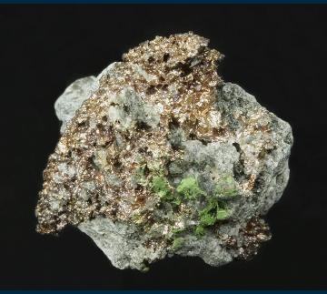 RG0987 Copper in quartzite from Dalane, Kviteseid, Telemark Fylke, Norway