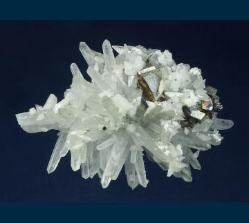 Q118 Quartz with Arsenopyrite and Calcite from San Antonio Mine, Santa Eulalia District, Mun. de Aquiles Serdan, Chihuahua, Mexico