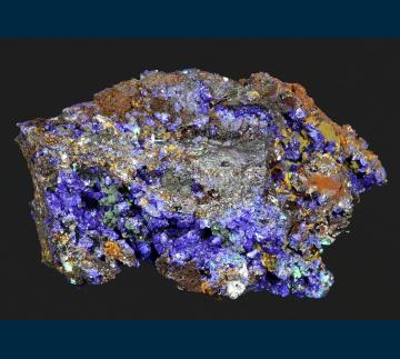 RG1354 Azurite from Christiana Mine, Kamariza, Lavrion District Mines, Attika Prefecture, Greece
