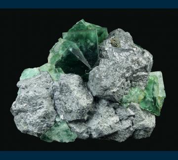 F454 Fluorite on Galena from Rogerley Mine, Frosterley, Weardale, County Durham, England