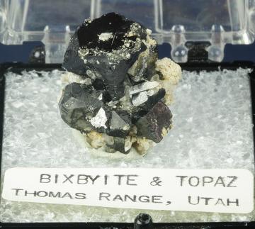ES-08 Bixbyite and Topaz from Maynard claim, Thomas Range, Juab Co., Utah, USA