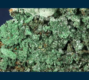 RG0640 Brochantite and Calcite from Southwest Mine, Warren District, Bisbee, Cochise County, Arizona, USA