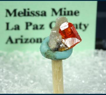 TN146 Wulfenite from Melissa Mine, Silver District, La Paz Co., Arizona, USA