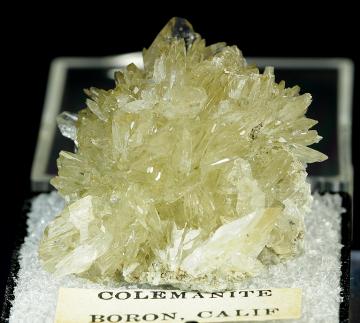 TN212 Colemanite from U.S. Borax Mine, Kramer Borate deposit, Boron, Kramer District, Kern Co., California, USA