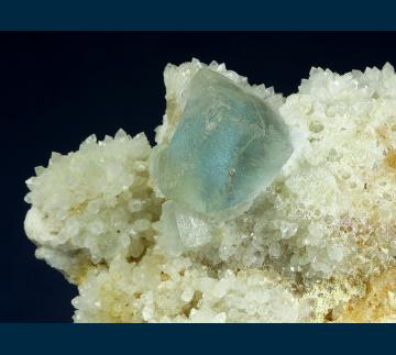 F314 Fluorite on Quartz from Hickey #1 Mine, Hansonburg Mining District, Bingham, Socorro Co., New Mexico, USA
