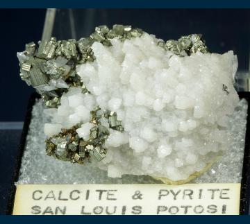 TN235 Calcite and Pyrite from San Luis Potosi, Mexico