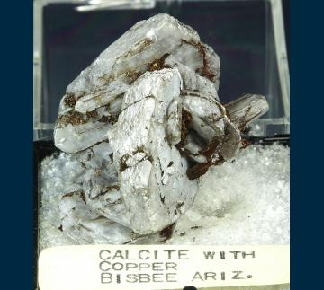 TN236 Calcite with Copper from Bisbee, Warren District, near Bisbee, Cochise County, Arizona, USA