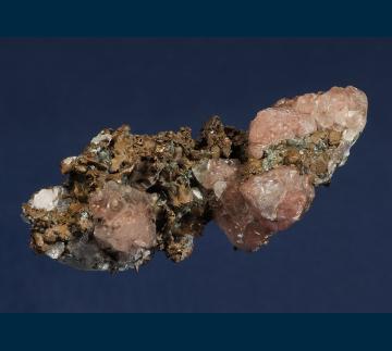 3570-975 Calcite on Copper from Houghton County, Michigan, USA