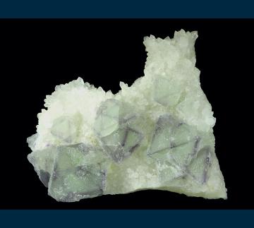 F115 Fluorite on Quartz from Homestake-Jack Pot Mine, Oatman District, Mohave County, Arizona, USA
