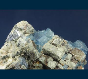 F309 Fluorite and Galena from Blanchard Mine, Hansonburg District, Bingham, Socorro County, New Mexico, USA
