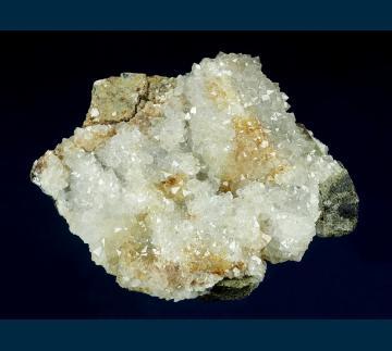 Q103 Quartz on Galena with Fluorite from Blanchard Mine, Hansonburg District, Bingham, Socorro County, New Mexico, USA