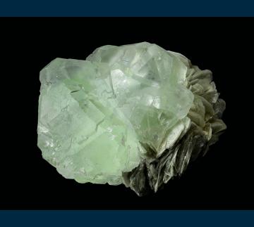 F211 Fluorite on Muscovite from Nagar Valley, Gilgit District, Gilgit-Baltistan, Pakistan