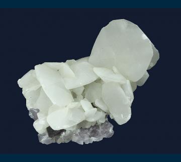 AGB-612 Calcite on Fluorite from Alston Moor District, North Pennines, Cumberland, Cumbria, England, UK