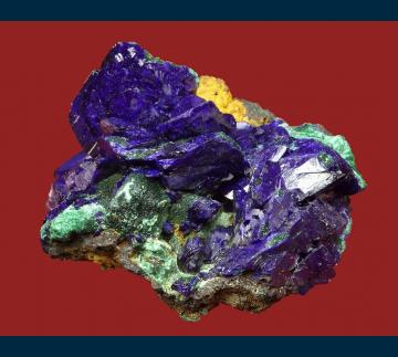 AGB-616 Azurite and Malachite from Czar Mine, Queen Hill, Bisbee, Warren District, Cochise Co., Arizona, USA