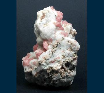 PE1400 Rhodochrosite on Quartz from Sunnyside Mine, Howardsville, Silverton District, San Juan Co., Colorado, USA