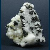 Tennantite with Chalcopyrite on Quartz