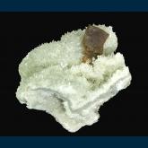 Fluorite on Calcite
