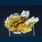 Wulfenite with Mimetite and Barite