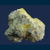 Fluorite with Chalcopyrite