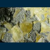 Fluorite with Chalcopyrite