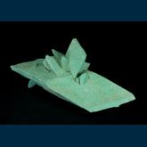 Calcite ( pseudo Glauberite ) man-made green coating