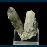 Orthoclase twin with Quartz (v. Smoky)