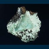 Chrysocolla covered with Quartz